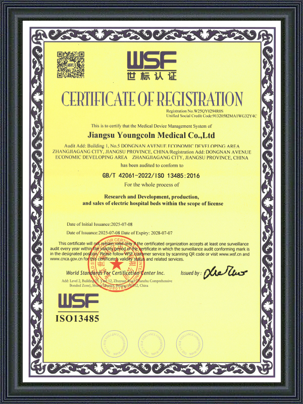 أسرة كهربائية ISO13485 من يونغكولن-2025