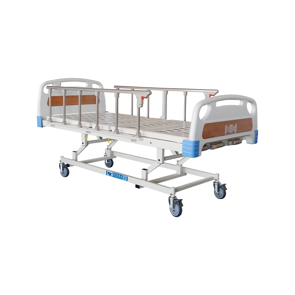 سرير مستشفى يدوي YC-T3611L(I) بعجلة صامتة