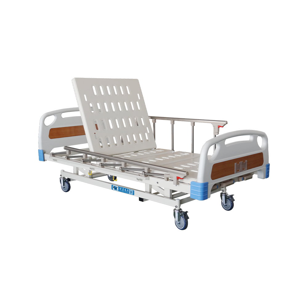 سرير مستشفى يدوي YC-T3611L(I) بعجلة صامتة