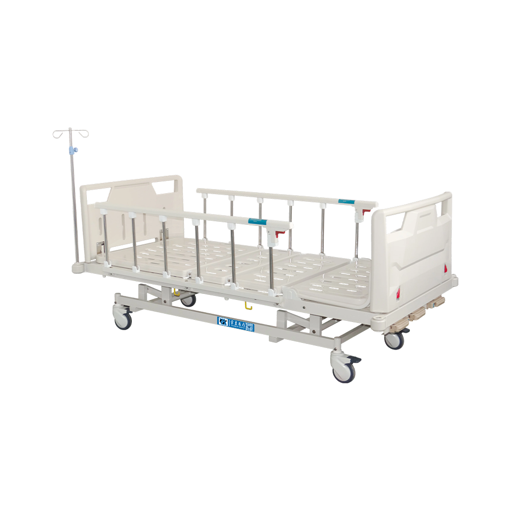 YC-T3611L(II) حواجز حماية يدوية مطلية بالفولاذ لسرير المستشفى بثلاث وظائف