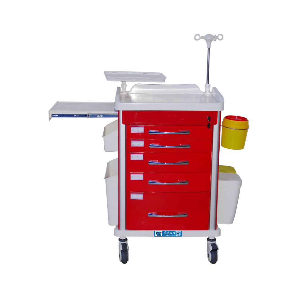 عربة العناية المركزة الطبية BDT220 للاستخدام في حالات الطوارئ ووحدات العناية المركزة