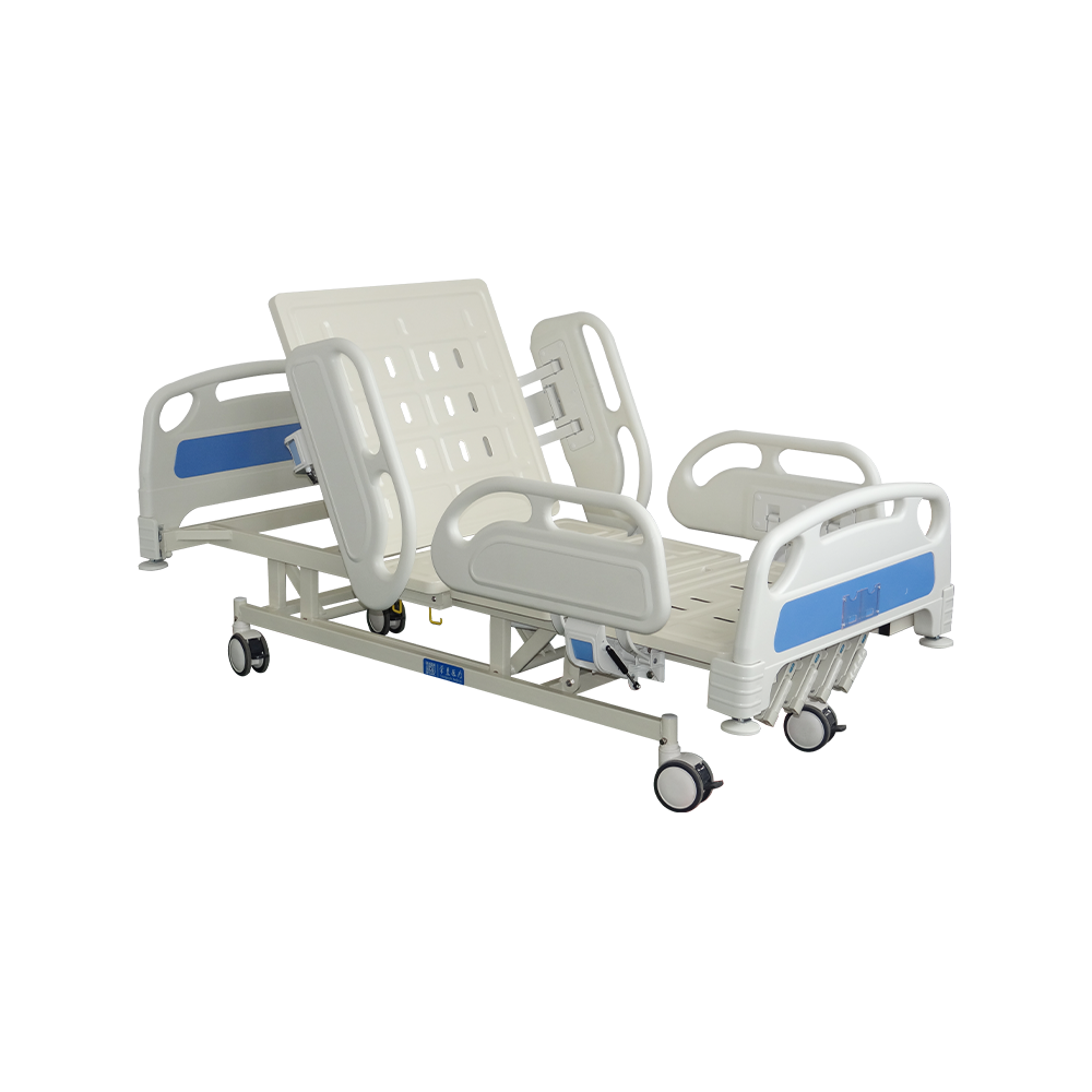 سرير المستشفى اليدوي YC-T5618L 5 وظائف مع مصد زاوية